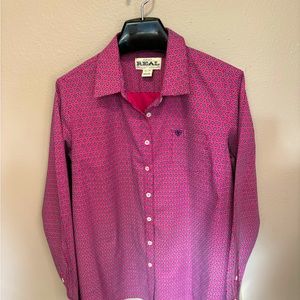Ariat Shirt Women’s XL stretch w button down front
